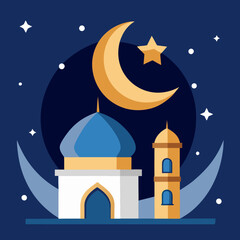 Naklejka premium Ramadan Kareem illustration vector art