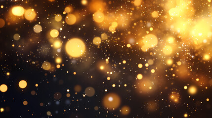 Fototapeta premium golden sparkles frame