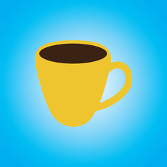Coffee cup isolated design.