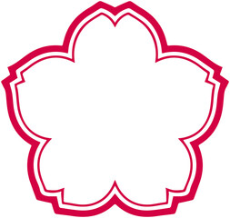 Japanese Flower Title Frame
