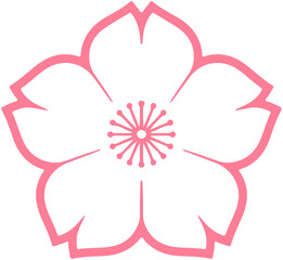 Sakura Cherry Blossom line icon
