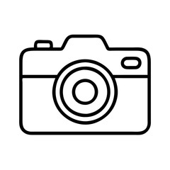camera icon, world tourism day line art, tourism icon - simple black line art icon of camera, for world tourism daycelebrations. tourism vector art.