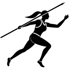 a woman is playing heptathlon