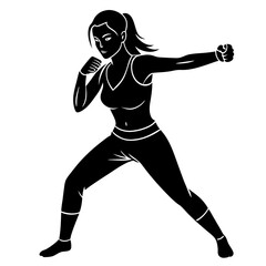  a woman is playing karate maga