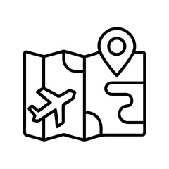 travel guide icon icon, world tourism day line art, tourism icon - simple black line art icon of travel guide icon, for world tourism daycelebrations. tourism vector art.