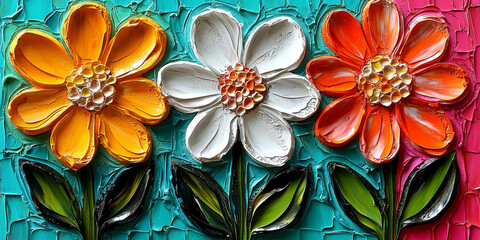  Colorful Flower Art with Bright Palette