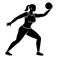 silhouette of a person playing with a ball