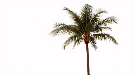 palm tree isolated on white
