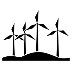 wind turbine in the wind