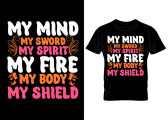 Demons typography modern stylish vector custom t-shirt design template. 