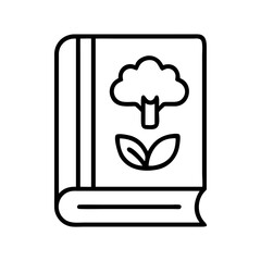 vegetarian cookbook icon, vegetarian day line art, vegetarian icon - simple black line art icon of vegetarian cookbook, or vegetarian day celebrations. vegetarian day vector art.