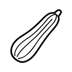 zucchini icon, vegetarian day line art, vegetarian icon - simple black line art icon of zucchini, or vegetarian day celebrations. vegetarian day vector art.