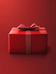 Fototapeta premium Red gift box