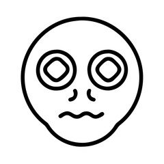 eerie eyes in the dark icon, halloween line art, halloween icon - simple black line art icon of eerie eyes in the dark, symbolizing topic celebrations. topic vector art.