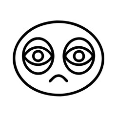 eerie eyes in the dark icon, halloween line art, halloween icon - simple black line art icon of eerie eyes in the dark, symbolizing topic celebrations. topic vector art.