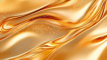 An abstract golden background with a shimmering twinkle effect, exuding elegance and radiance, abstract, decorative. Twinkle. Illustration