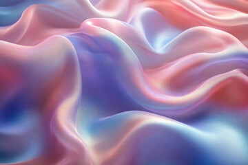 Flowing pastel iridescent silk fabric.