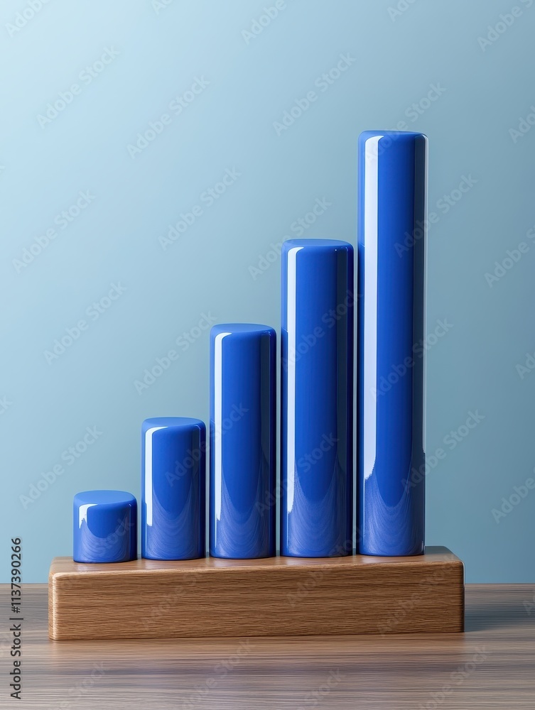 Aufkleber business growth analysis office infographic modern setting close-up view data visualization insights