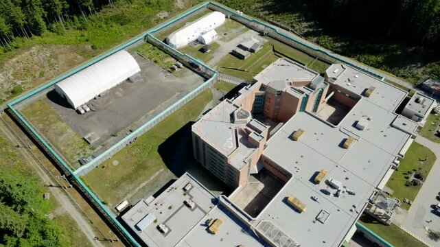 Fraser Regional Correctional Centre - Correctional Facility In Maple Ridge, Canada. - aerial shot