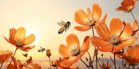 Obraz premium poppy flower background