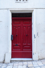 Multicoloured door in Valletta, Malta