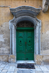 Multicoloured door in Valletta, Malta
