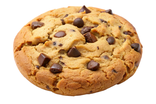 chocolate chip cookies isolated