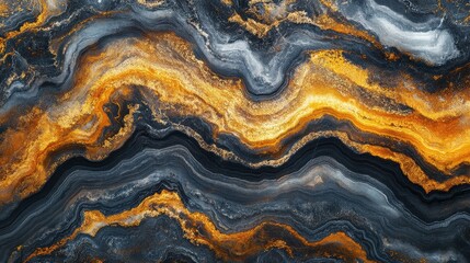 Fototapeta premium Abstract gold and grey marble texture. Ideal for backgrounds, design projects, and luxury branding.