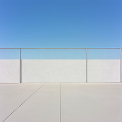 Utilitarian Chain Link Wall Offering an Industrial Style View to the Exterior