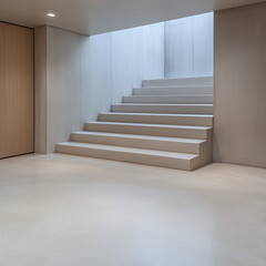 Concrete Storage Unit Built Under Basement Steps Maximizing Space and Organization Solutions