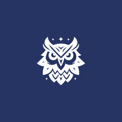Night Owl Vector Logo Design