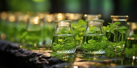 glass of champagne with mint