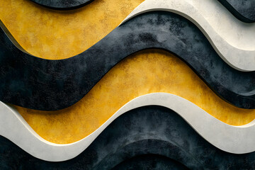 Obraz premium Abstract 3D Wave Background Illustration