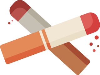 cigarette red ban danger addiction caution warning
