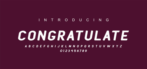 Creative font. Modern abstract digital tech font. Logo creative font, type, technology, movie, digital, music, movie. Fonts and illustration in vector format.