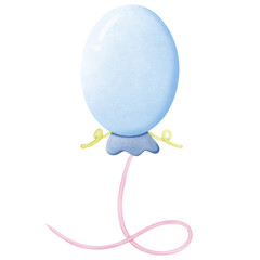Birthday balloon isolated on transparent background