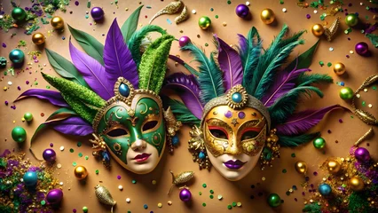 Fototapete Rund mardi gras mask © PremNath