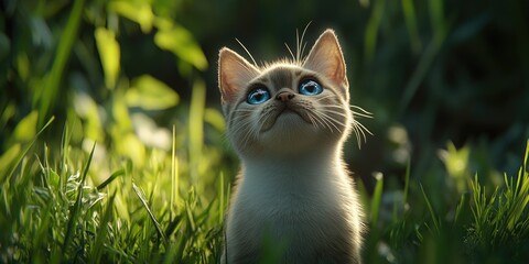 Cat with Blue Eyes