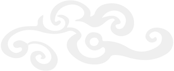 Fototapeta premium Chinese Smoke cloud Icon