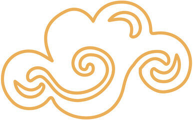 Chinese new year cloud icon
