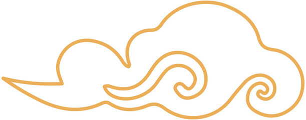 Chinese new year cloud icon