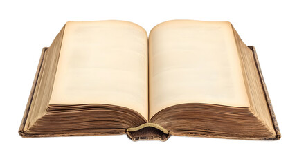 Obraz premium Blank open book on a transparent background. isolated background.