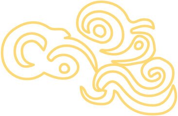 Fototapeta premium Happy Mid Autumn Festival Cloud icon 
