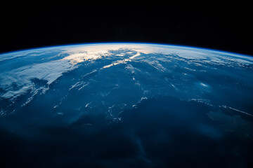 Obraz premium Blue Earth Concept Background