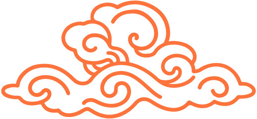 Chinese New Year cloud icon
