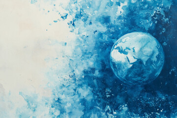 Blue Earth Concept Background