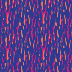 Colourful Abstract Brush Strokes Seamless Pattern Design