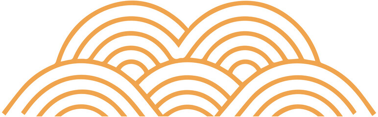 Obraz premium Chinese New Year waves 