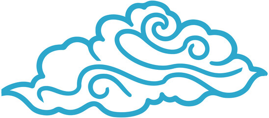 Cloud wave icon
