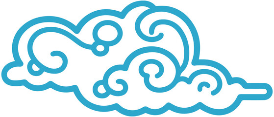Cloud wave icon
